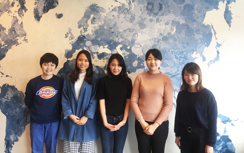 インターン生5名が加わりました